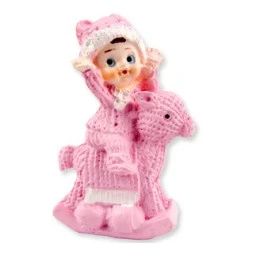 Bebek Atın Üstünde Pembe Pk1