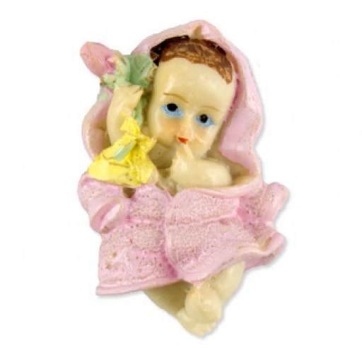 Bebek Bornozlu Magnet Pembe Pk1