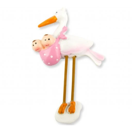 Bebek İkiz Leylekli Pembe (2p-2m) Pk1
