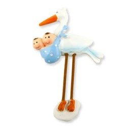 Bebek İkiz Leylekli Uzun Mavi (2p-2m) Pk1