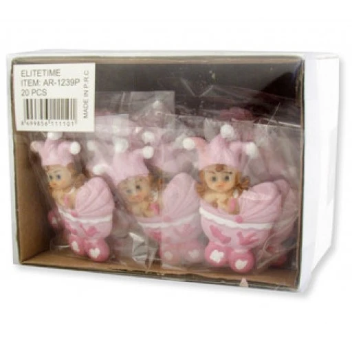 Bebek Pusetli Ve Şapkalı Magnet Pembe Pk1