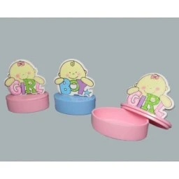 Kutu Ahşap Üstü Bebek Pembe P1