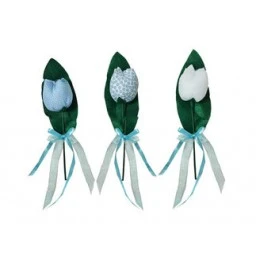 Peluş Lale Çubuklu Mavi (003) P1