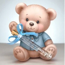 20 Adet Ayıcık dekorlu kolonyalı cam şişe Bebek Hediyelik Yeni Doğan Bebek Hediyelik Magnet