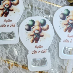 Ayıcık Figülür Bebek Açacak Magnet Dolap Süsü