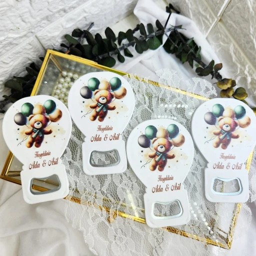 Ayıcık Figülür Bebek Açacak Magnet Dolap Süsü