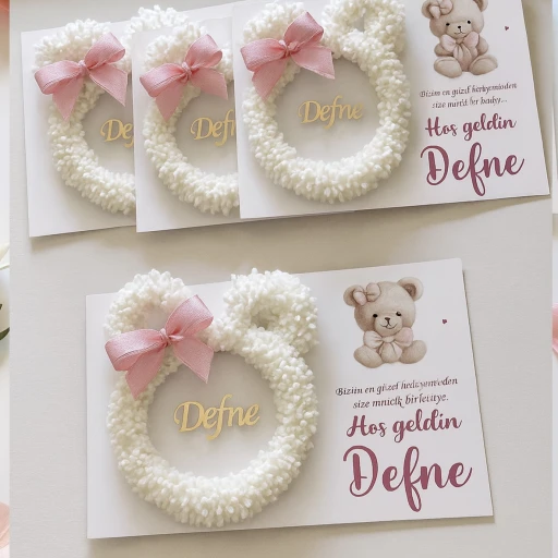 Kartlı kulaklı tüylü 20 adet Bebek Hediyelik Yeni Doğan Bebek Hediyelik Magnet