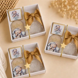 Kutu içerisinde şişe & magnet & çikolata hediyelik(20 Adet)