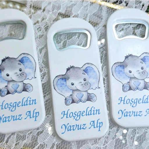 Fil Baskılı Dikey Açacak Magnet 4,5x10,5 cm Uv Erkek Bebek Magnetleri