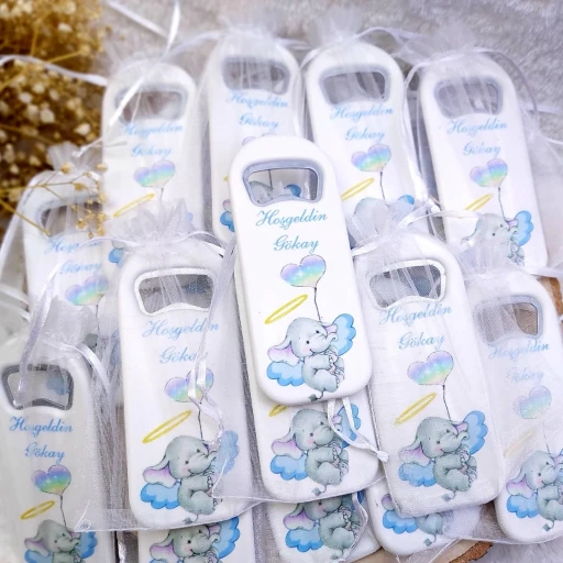 Kart Üzeri Perii Kız Bebek Açacak Magnet Yeni Doğan Hediyelik