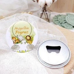 Sevimli Hayvanlar Baskılı Açacak Magnet Hediyelik