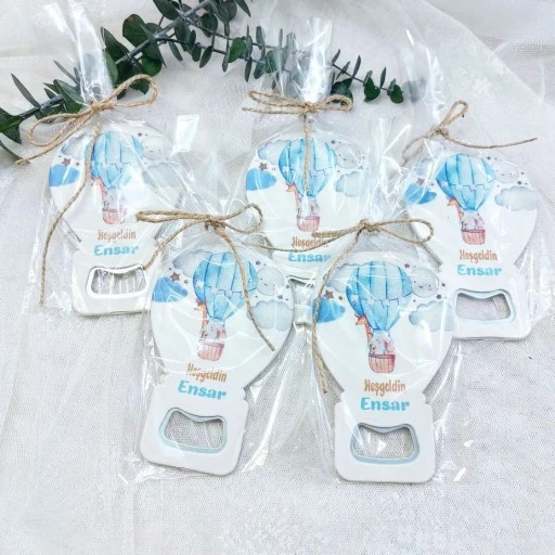 Balonla Gezen Hayvanlar Yeni Doğan Bebek Buzdolabı Magnet