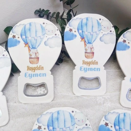 Balonla Gezen Hayvanlar Yeni Doğan Bebek Buzdolabı Magnet