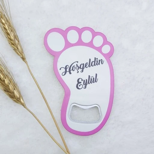 Ayak Açacak Magnet 11x8 cm Uv Kız Bebek Magnetleri Bebek Şekeri
