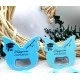 Mavi Kelebek Açacak Magnet 6x6 cm Uv Erkek Bebek Magnetleri Bebek Şekeri