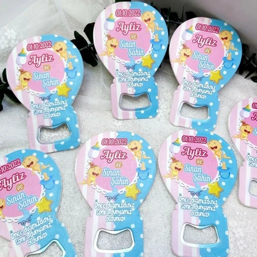 İkiz Bebek Magnetler Balon Açacak HDBL31