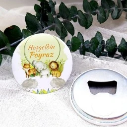 Sevimli Hayvanlar Baskılı Açacak Magnet Hediyelik