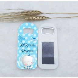 Uzun Açacak Magnet 4,5x10,5 cm Pauntiyeli Fl Baskılı Uv Bebek Magnet