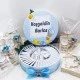 Balon Baskılı Metal Kutuda Bebek Çikolatası Uv Baskılı Madlen Çikolata