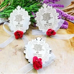 Asker Kınası Ahşap Magnet Dualı