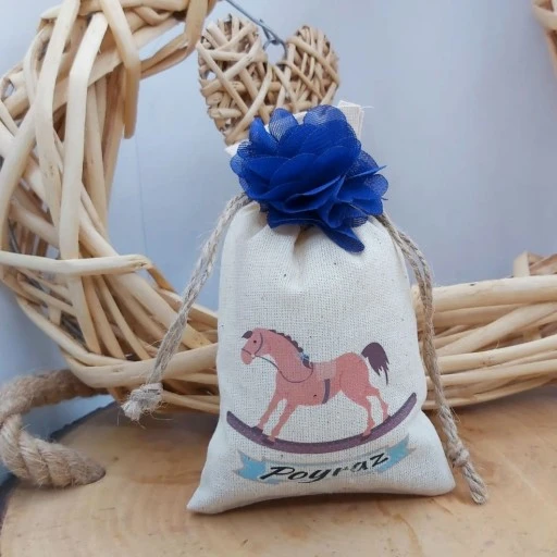 Kişiye Özel Lavanta Kesesi Sallana At Tasarımlı