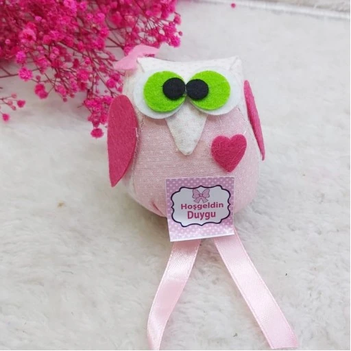 Baykuş Kız Bebek Doğum Hediyelik
