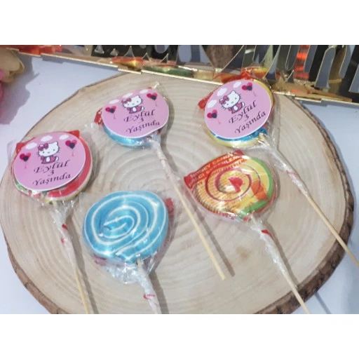 Lolipop Etiketli Bebek Ve Doğum Günü Şekeri