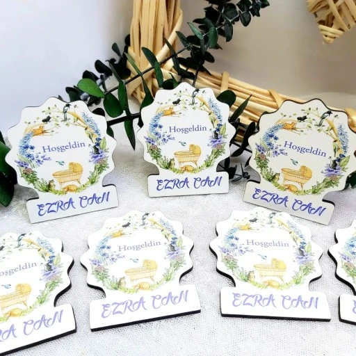 Büyük Boy Kız Bebek Sekeri Ahşap Bebek Magnet