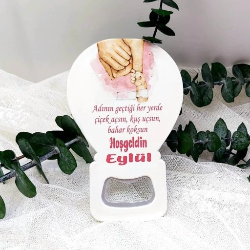 Anne Kız Yenidoğan Kız Bebek Açacak Magnet