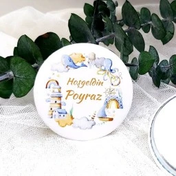 Deniz Feneri Baskılı Kız Bebek Açacak Magnet Hediyelik