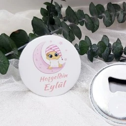Uyuyan Kız Bebek Açacak Magnet Hediyelik