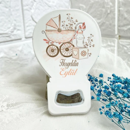 Yenidoğan Açacak Magnet Hediyelik Pusetli Model