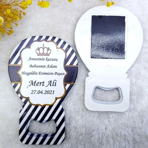 Erkek Bebek Mevlüdü Hediyelik Magnetler Balon Açacak Hdbl34