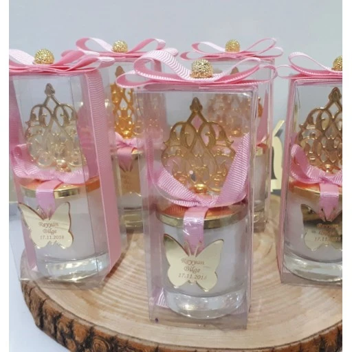 Güneş Tepellikli Bardak Mum Mevlüt Hediyelik