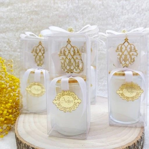 Güneş Tepellikli Bardak Mum Mevlüt Hediyelik