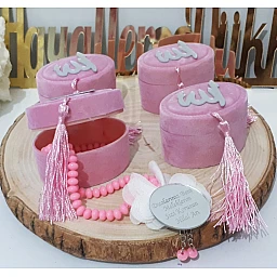 Pleksi İsimlikli Tesbih Kutulu Bebek Mevlüt Hediyelik