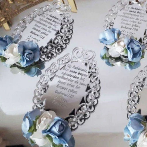 İşlemeli İsimli Ve Duali Bebek Şekeri