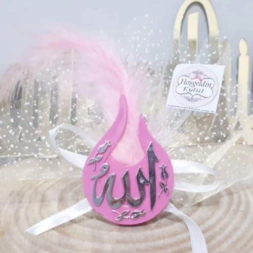 Renkli Lale Lafızlı Magnet Bebek Hediyelik