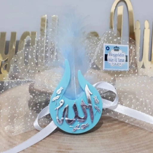 Renkli Lale Lafızlı Magnet Bebek Hediyelik