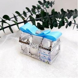 Sandık Taç Süslemeli Yeni Doğan Bebek Hediyelik