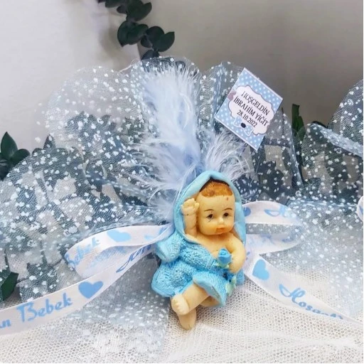 Bornozlu Bebek Biblo Erkek Bebek Hediyelik