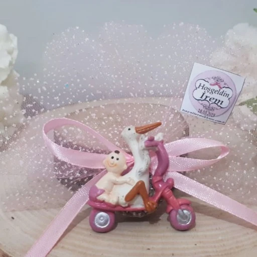 Bisiklette Leylek Bebek Şekeri