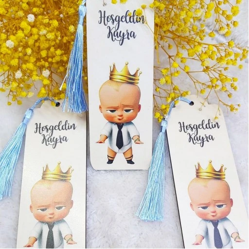 Kitap Ayracı Ahşap Bebek Hediyeliği
