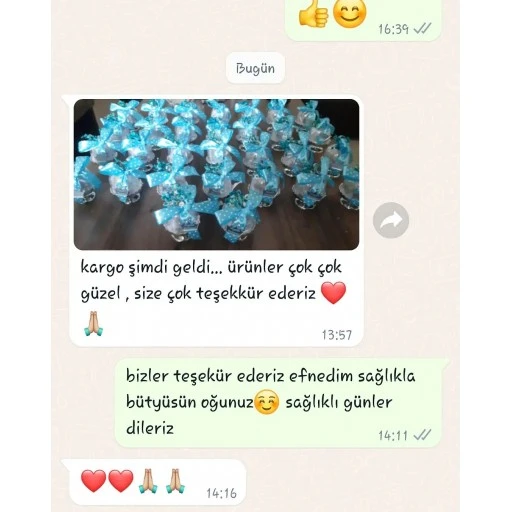 Çiçeçkli Fanus Mavi Erkek Bebek Şekeri