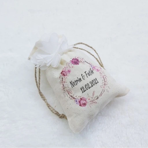 Çiçek Desenli Lazer Çiçek Süslü Bebek Hediyesi, Bebek Mevlüt Hediyesi, Bebek Şekeri