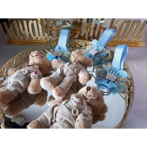 Lüks Ayıcık Anahtarlık Bebek Şekeri 2017 Model