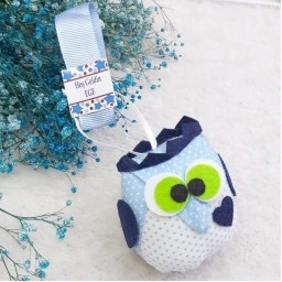 Peluş Baykuş Erkek Bebek Doğum Hediyelik