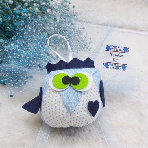 Peluş Baykuş Erkek Bebek Hediyelik