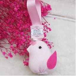 Peluş Kuş Kız Bebek Doğum Hediyelik