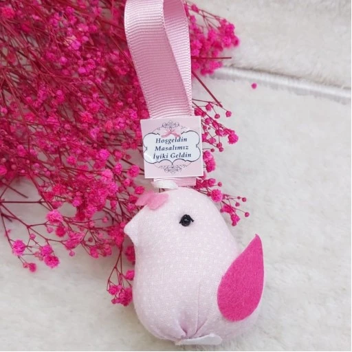 Peluş Kuş Kız Bebek Doğum Hediyelik